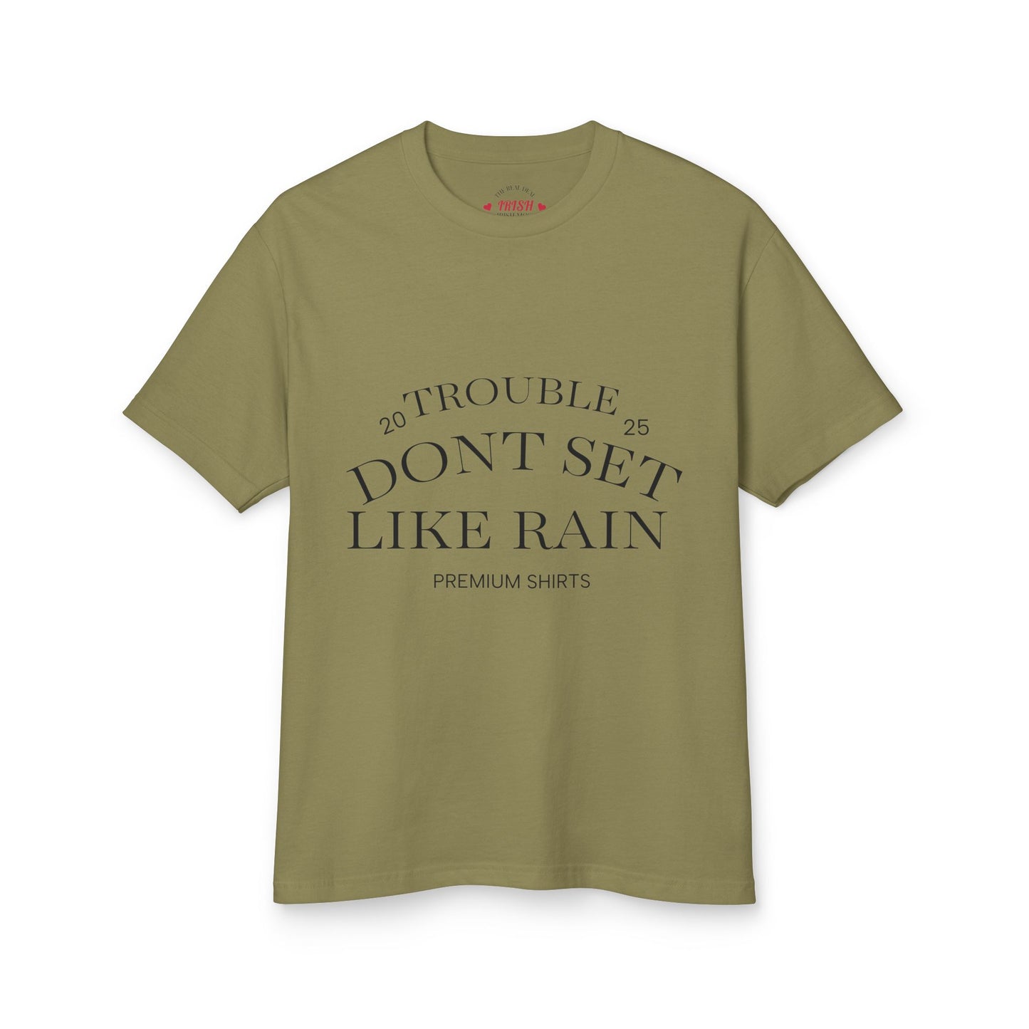 Unisex Heavyweight Cotton Tee - "Don't Set Like Rain" - Casual Tee, Graphic Shirt, Gift for Friends, Vintage Style Tee, Summer Essential