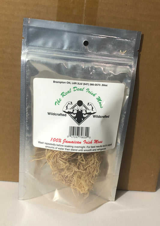 Raw Wildcrafted Jamaican Sea Moss .50 oz
